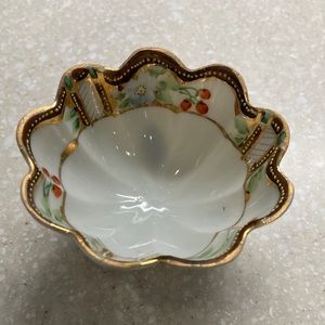 Vintage Porcelain Nut Cup Shabby Chic Decor